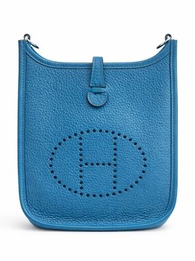 Hermès Evelyne TPM Mini Bleu Zanzibar NEW Full Set Crossbody